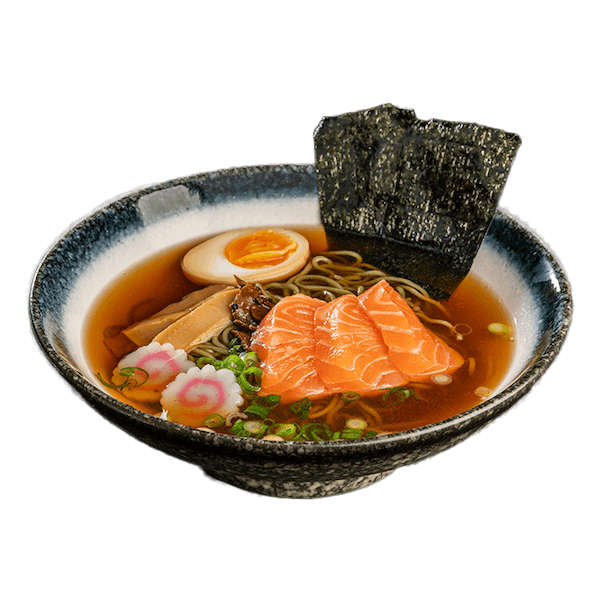 Shoyu ramen z łososiem i olejem truflowym Kiseki
